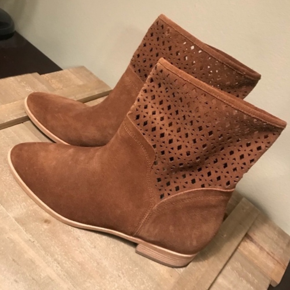 Michael Kors suede brown ankle boots